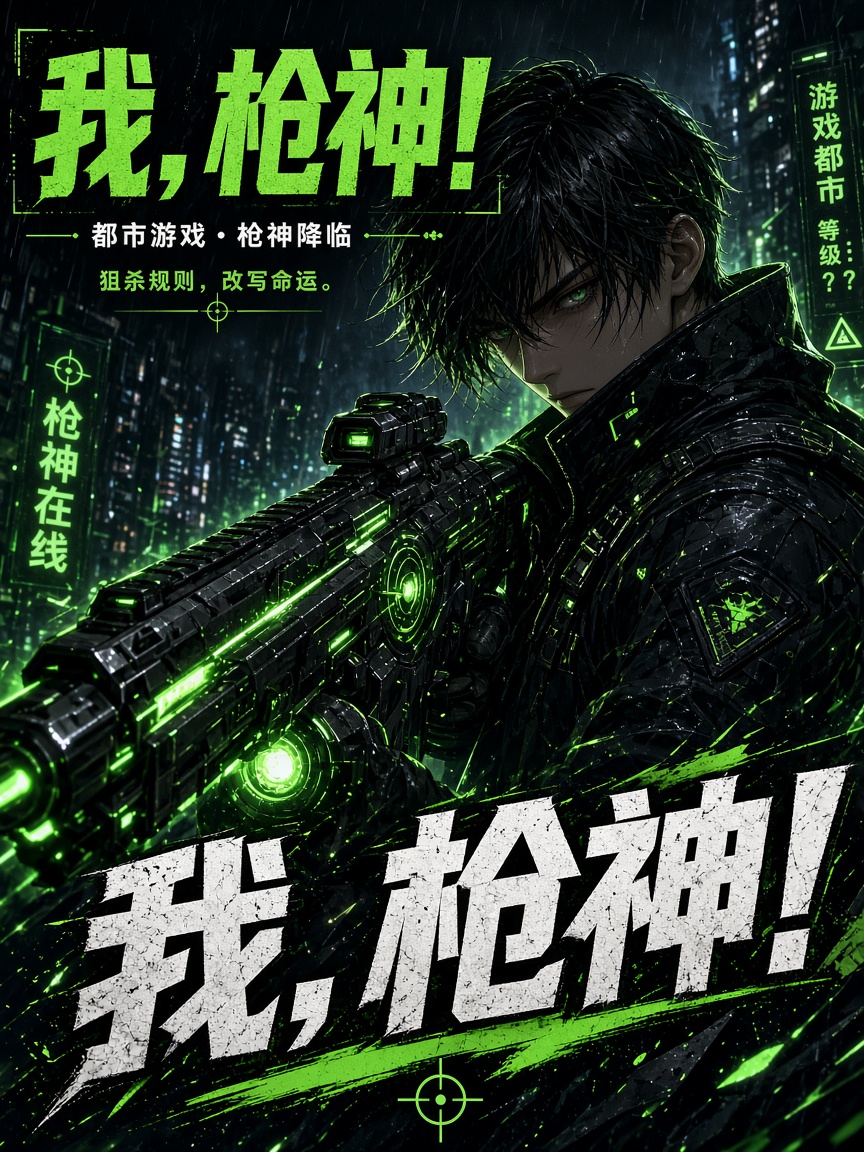 网络小说·言情小说主视觉：我，枪神！